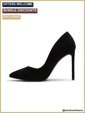 Stiletto Heel Pointed Toe Leather Pump Slip-On Party Shoes
